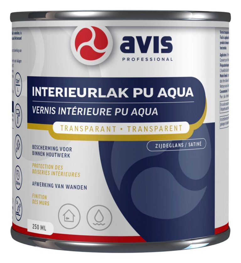 avis interieurlak pu aqua transparant zg ml